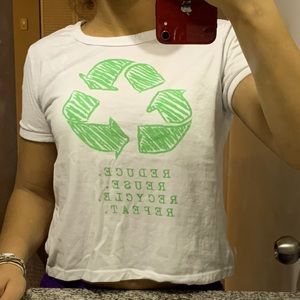 Recycle Threads Crop Top